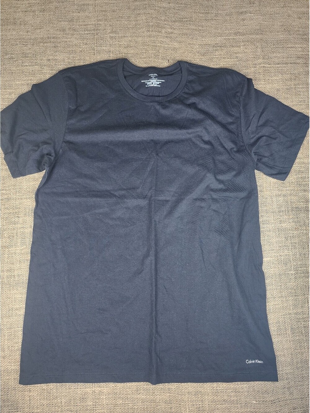 Calvin Klein Men's Crew Neck T-Shirt Lot of 2 Black & White Size Large